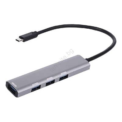 USB-C хъб 4 в 1 с Power Delivery 100W (PL0742)