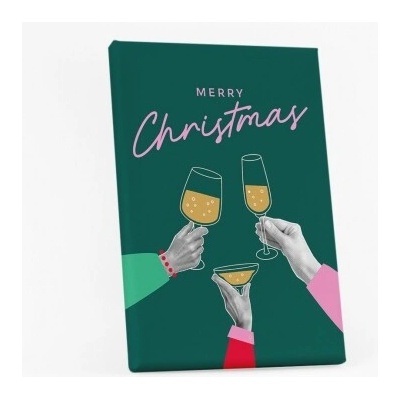 Obrazy, Merry Christmas Champagne, 50x70 cm - 91295