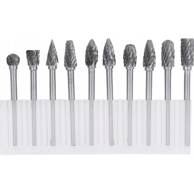 10 KS ROTAČNÝCH PILNÍKOV NA KOV FRÉZY 6MM x 3MM