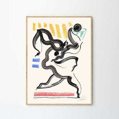 Moikka Plagát Blue Lady by Stine Belden Røed 100x140cm