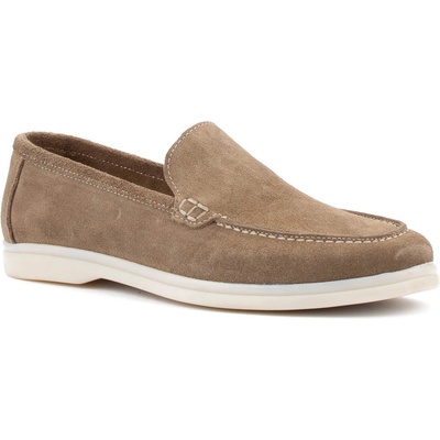 Мъжки мокасини от естествена кожа в бежово