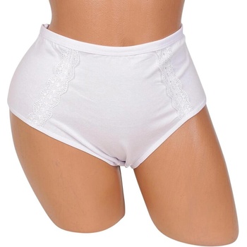 Макси бикина в бяло с дантелени ленти