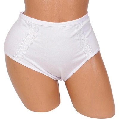 Макси бикина в бяло с дантелени ленти