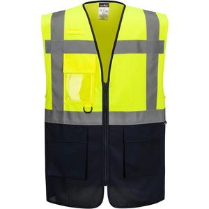Portwest hi-vis essential es1 es076 / Контрастна жилетка с висока видимост - hv жълто/тъмносиньо xxxl (es076ynrxxxl)