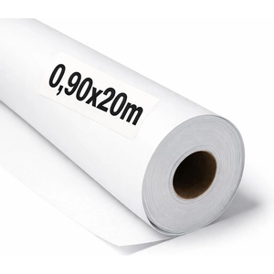OFITURIA Kraft Paper White - Roll 0.90 × 20 m - 3 Rolls - Packaging Paper and Wrapping Paper - Craft Paper for DIY, Decoration and Sewing Patterns - Tear-Resistant and Easy to Cut - COM620 (COM620)