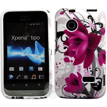 Image 1 of Sony Xperia tipo ST21i Flora V5 Калъф + Протектор