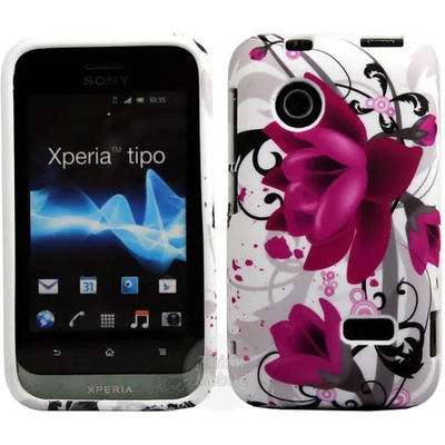 Sony Xperia tipo ST21i Flora V5 Калъф + Протектор