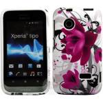 Sony Xperia tipo ST21i Flora V5 Калъф + Протектор