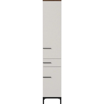 Germania Висок шкаф за баня в сиво и бежово от орех 34x190 cm Yonkers - Germania (2646-573)