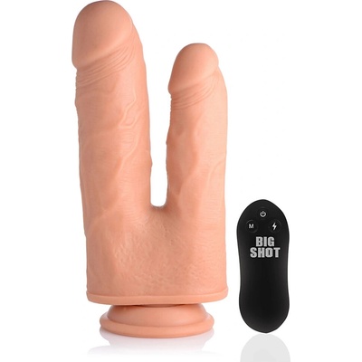 Curve Toys dvojitý model zo silikónu s prísavkou 20,5 cm