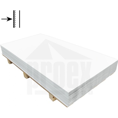 Lindab Tabule jednostranná 0,5 x 1250 x 2000 mm RAL 9010 bílá