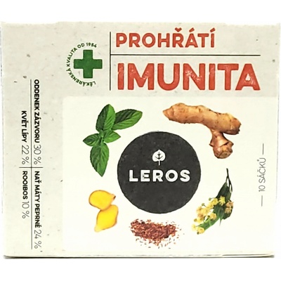Leros Imunita Prohřátí Lípa & Zázvor 10 x 2 g