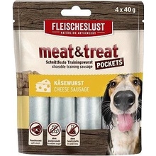 Meatlove Meat & Treat Cheese Sausage 4× 40 g