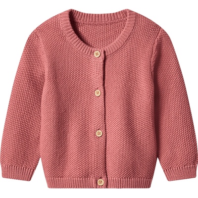 lupilu Dětský pletený svetr s BIO bavlnou světle růžová – Zboží Dáma