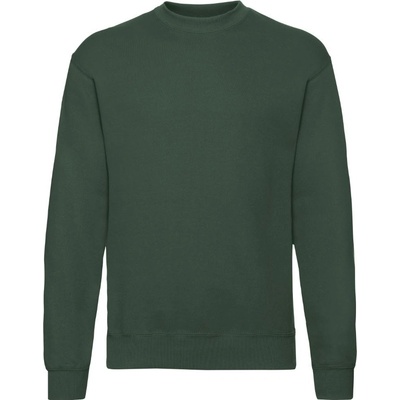 Fruit of the Loom Classic Set-In Sweat tmavě zelená
