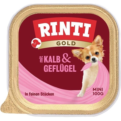 Rinti Gold Adult Mini telecí a drůbeží maso 16 x 100 g