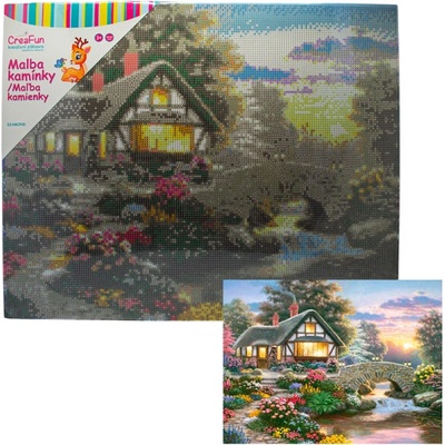 Diamantové malování - Kouzelná zahrádka 40 x 50 cm