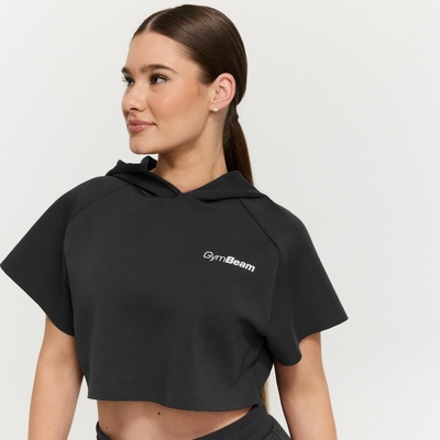 GymBeam Дамски суичър Relay Cropped Black S