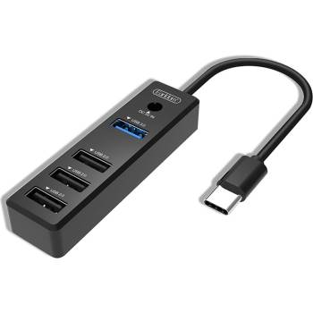 Earldom USB хъб Earldom ET-HUB08, Type-C, 4 Порта, , Черен - 40171 (40171)