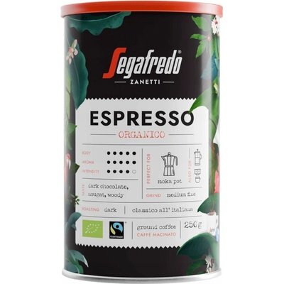 Segafredo Espresso Organico mletá káva 250 g