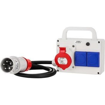 SCAME Табло сглобено с индустриални контакти, с кабел H07RN-F 5G4mm2 1.2m, серия ADAPTO 1х 3P+N+E 32A и 2х Шуко - 623.2000-005 (623.2000-005)