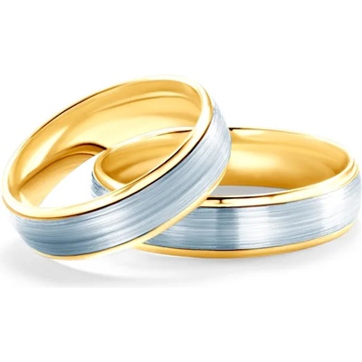 SAVICKI Сватбени халки: двуцветно злато, кръгли. 5.3 мм