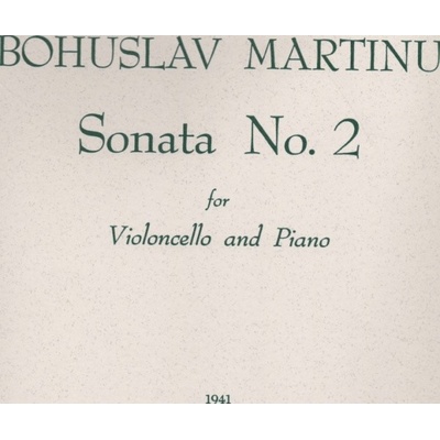 Sonata No. 2 pre violončelo a klavír od Bohuslav Martinů