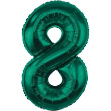 Godan Fóliový balón číslo 8 tmavozelené 85 cm