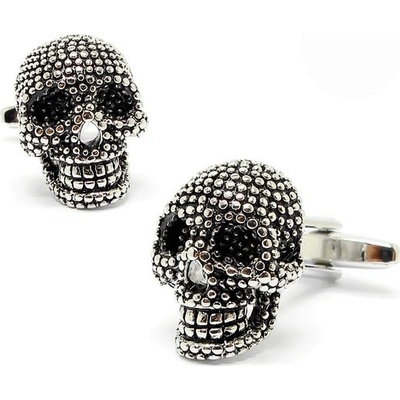 LMK manžetové knoflíčky Skull 3D