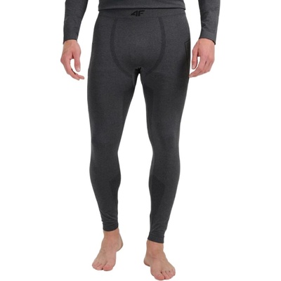 4F-SEAMLESS UNDERWEAR M238-WAW25USEAM238-21M-BLACK MELANGE Černá
