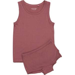 Minymo Детско ежедневно термо бельо Minymo Kid's Underwear Set No. 4877 Everyday base layer - Rose Brown - размер 92 (EU) (714-1777-0113)