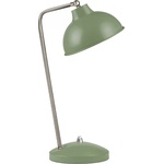 TopMebel Метална настолна лампа Travis TopMebel E14 в зелен цвят 16.5x11x42cm