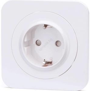 Aigostar - SCHUKO домашна розетка с рамка, 250V, бяла (AI2919)
