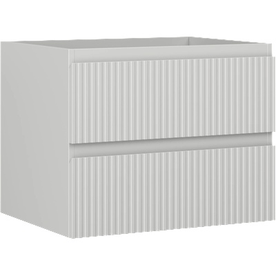 Mexen Rivel шкаф за баня под мивка 60 см, 2 чекмеджета, оребрен, сив мат - 91A20-06047-2-BFF62 (91A20-06047-2-BFF62)