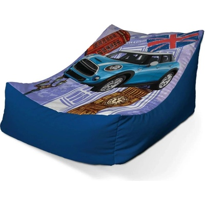 Sablio sedací vak lounge Mini sedan Londýn 80 x 95 x 50 cm