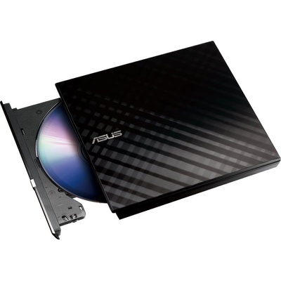 ASUS Външно DVD записващо устройство Asus SDRW-08D2S-U Lite ext. Slim, Черен | 90-DQ0435-UA221KZ (90-DQ0435-UA221KZ)
