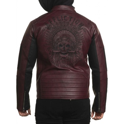 Bunda pánska AFFLICTION DENSITY BURGUNDY 110OW416-BU