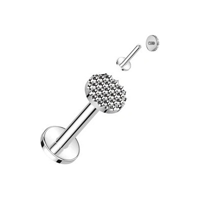 Šperky4U piercing do brady labreta titan TIT1299-1206