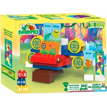BiOBUDDi Конструктор, BioBuddi, Swampies, Речен космически кораб, 41 части (BB0156)