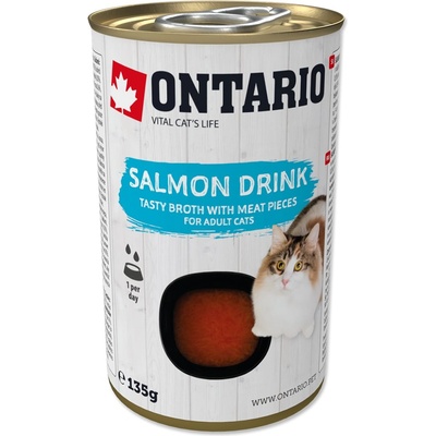 ONTARIO Онтарио котешки напитка с сьомга 135 г