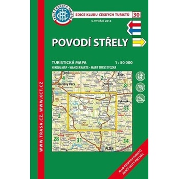 Povodí Střely - turistická mapa KČT č.30