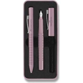 Súprava Faber Castell Grip Edition 2011 a guľôčkové pero ružová