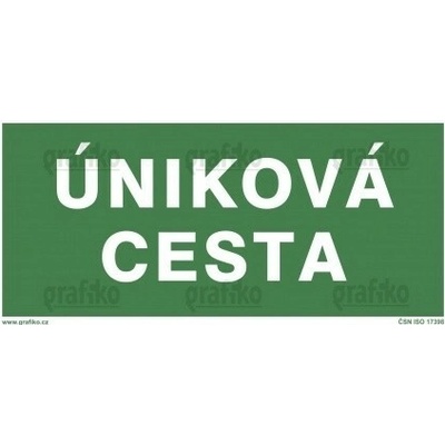 Grafiko | Úniková cesta - Materiál Plast, Rozměr 300x150mm