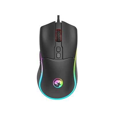 Marvo Myš M358, 7200DPI, optika, 7tl., drátová USB, černá, herní, podsvícená