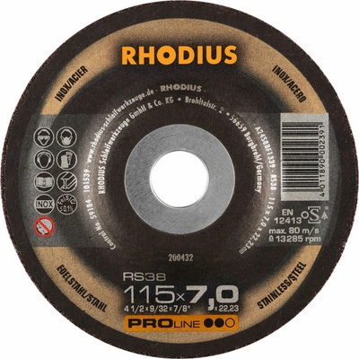 Rhodius Brúsny kotúč 115 x 7,0 x 22,23 mm 200432
