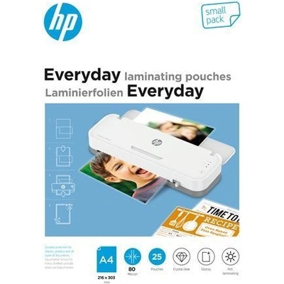 Laminovacia fólia, 80 mikrónov, A4, lesklá, 25 ks, HP "Everyday"