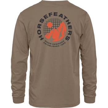 Horsefeathers Тениска Altitude LS - fossil Horsefeathers | Bezhov | МЪЖЕ | L