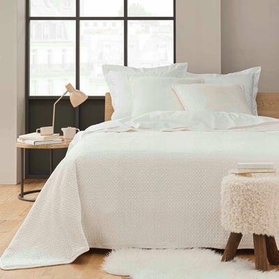 Douceur d'intérieur polyester 240 cm x 220 cm biely