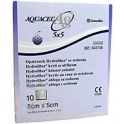 Aquacel Krytí AG -hydrofibre 5 x 5cm 10 ks