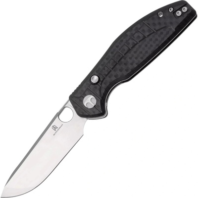 Bestechman Angry Owl D2 Satin+Stonewash G10 with a Carbon fiber pattern BMK12F-1
